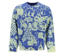 SPRAY-EFFECT PATTERNED SWEATER
