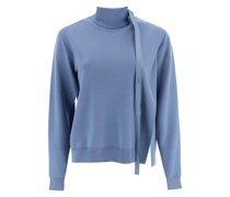 SLIT SWEATER WITH CUT-OUT SLEEVES