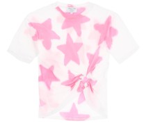 TIE-DYE TAR T-HIRT WITH O-RING DETAIL