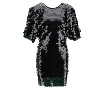 SHORT DRESS WITH MAXI SEQUINS