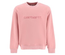 EMBROIDERED LOGO CREW-NECK SWEATSHIRT