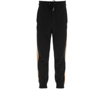 JOGGERS WITH SIDE KNIT BANDS
