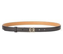 Luxury Anagram belt in pebble grain calfskin