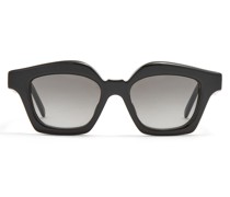 Luxury Small browline sunglasses in acetate
