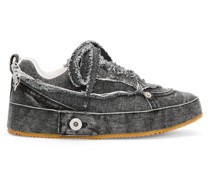 Luxury Deconstructed sneaker in denim