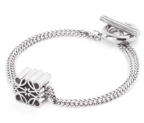 Luxury Single Anagram bracelet in sterling silver