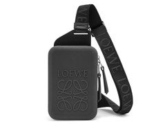 Luxury Molded Sling in diamond rubber and calfskin