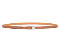 Luxury Amazona padlock belt in smooth calfskin