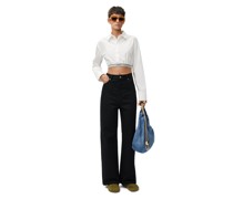 Luxury Cropped shirt in cotton