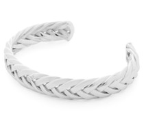 Luxury Thin braided cuff in sterling silver