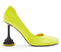 Luxury Toy brush D'Orsay pump in patent lambskin