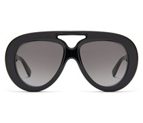 Luxury Round Spoiler Aviator sunglasses
