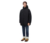 Luxury Padded bomber coat in technical cotton