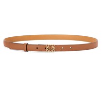 Luxury Anagram belt in pebble grain calfskin