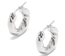 Luxury Nappa twist earrings in sterling silver