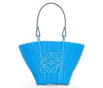 Luxury Mermaid basket bag in plastic and calfskin