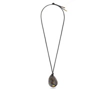 Luxury Fig pendant in calfskin and brass