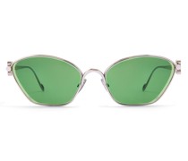 Luxury Anagram hexagonal sunglasses in metal