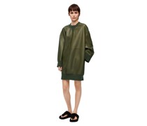 Luxury Sweatshirt dress in nappa lambskin