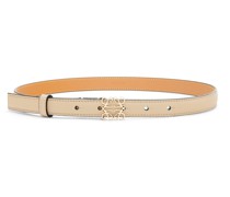 Luxury Anagram belt in soft grained calfskin and brass