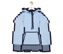 Luxury Pixelated hoodie in technical knit