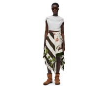 Luxury Asymmetric skirt in silk