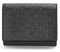 Luxury Repeat trifold wallet in embossed silk calfskin