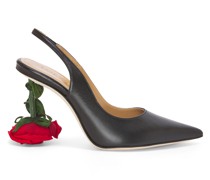 Luxury Rose heel slingback in calfskin