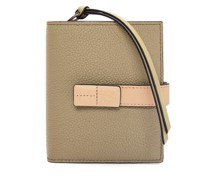 Luxury Compact zip wallet in soft grained calfskin