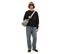 Luxury Anagram pocket sweater in cotton and viscose