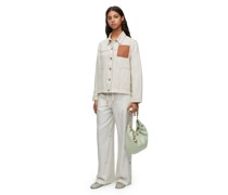 Luxury Workwear jacket in cotton and linen