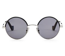 Luxury Small round sunglasses in metal