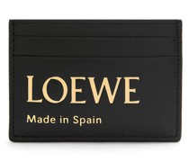 Luxury Embossed LOEWE plain cardholder in shiny nappa calfskin