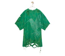 Luxury Embellished top in linen and silk