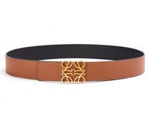 Luxury Reversible Anagram belt in smooth calfskin