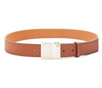 Luxury LOEWE plaque belt in smooth calfskin