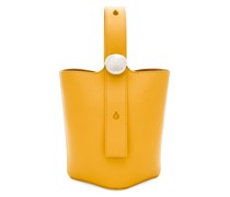 Luxury Mini Pebble Bucket bag in mellow calfskin