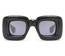 Luxury Inflated rectangular sunglasses in nylon