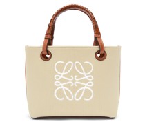 Luxury Mini Anagram Tote bag in jacquard and calfskin
