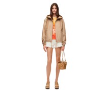 Luxury Hooded parka in cotton