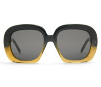 Luxury Square halfmoon sunglasses in acetate