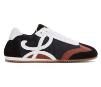 Luxury Ballet runner in nylon and calfskin