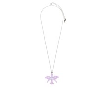 Luxury Maruja Mallo Orchid necklace in varnished metal