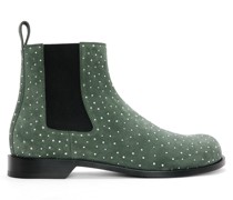 Luxury Campo Chelsea boot in suede calfskin and rhinestones