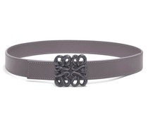 Luxury Reversible Inflated Anagram belt in soft calfskin