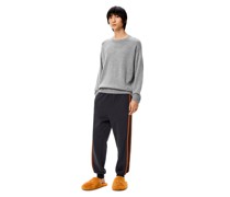 Luxury Side band jogging trousers in cotton