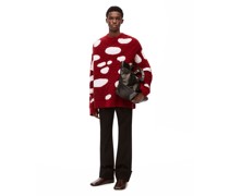 Luxury Mushroom sweater in technical wool