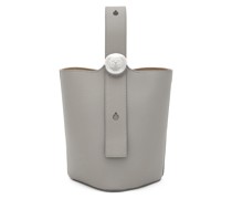 Luxury Mini Pebble Bucket bag in soft grained calfskin
