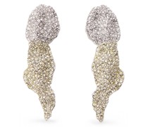 Luxury Glitter Fragment earrings in sterling silver and crystals