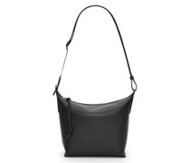 Luxury Small Cubi Crossbody bag in supple smooth calfskin and jacquard